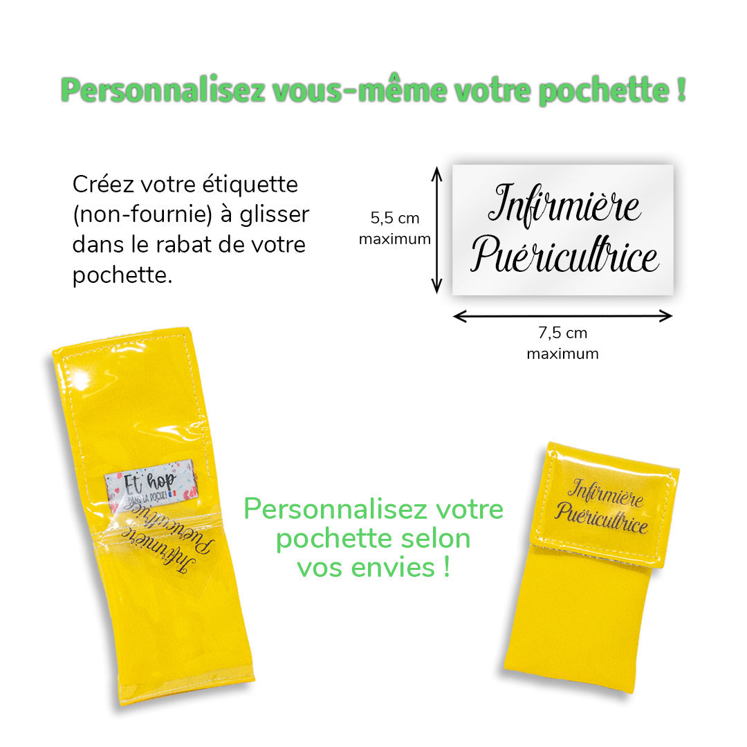 Pochette unie Or paillette - À personnaliser